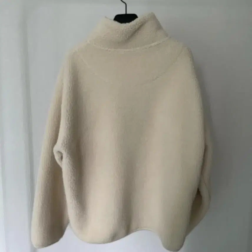 [BUNJANG] MUJI Ivory Half-Zip Up Sweatshirt / MUJI 무인양품 아이보리 하프집업
