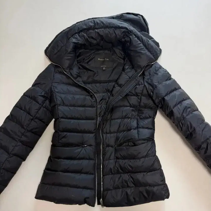[BUNJANG] Massimo Dutti Black Hooded Lightweight Padded Jumper / 마시모두띠 블랙 후드 패딩 점퍼 경량패딩