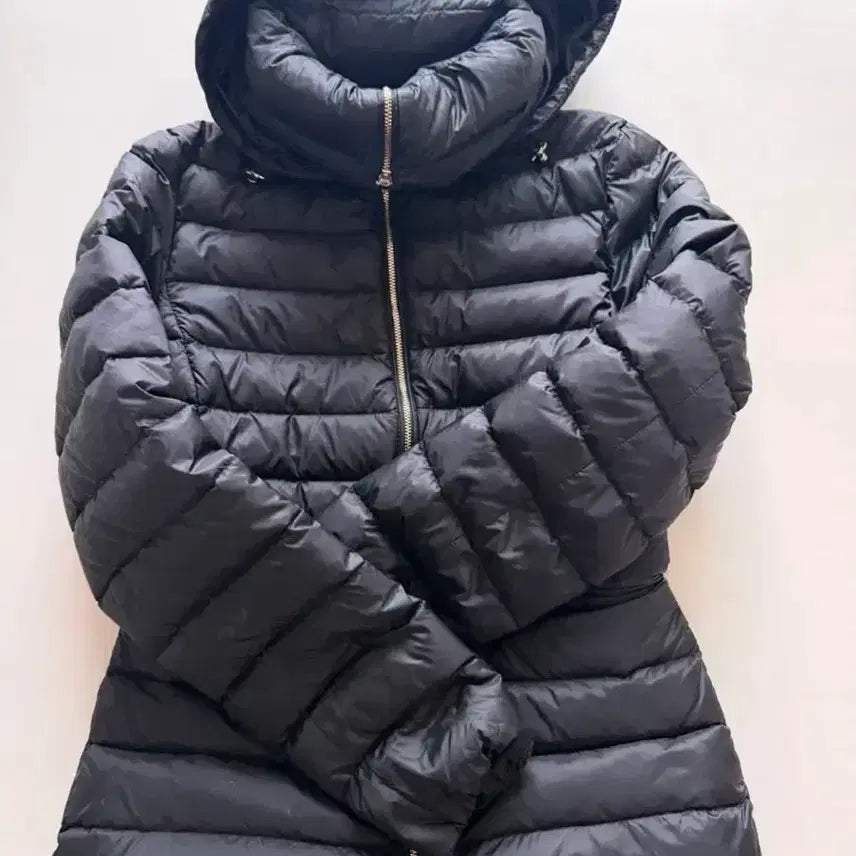 [BUNJANG] Massimo Dutti Black Hooded Lightweight Padded Jumper / 마시모두띠 블랙 후드 패딩 점퍼 경량패딩