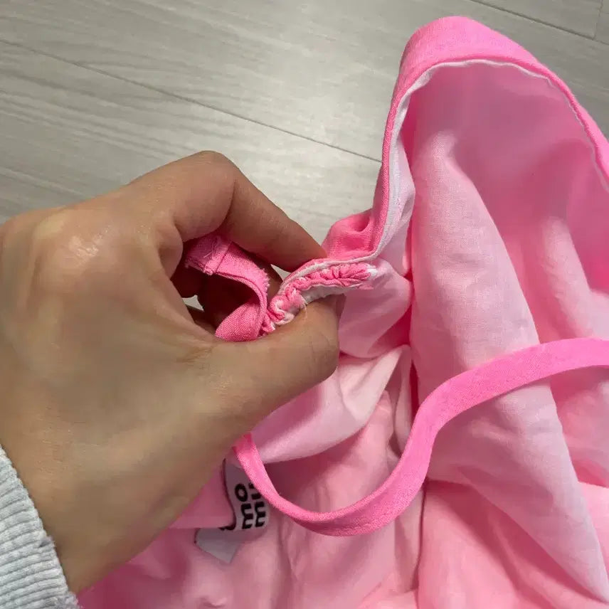 [BUNJANG] Numomu Pink Linen Long Dress / Numomu 누모무 핫썸머 핑크 린넨 롱 원피스