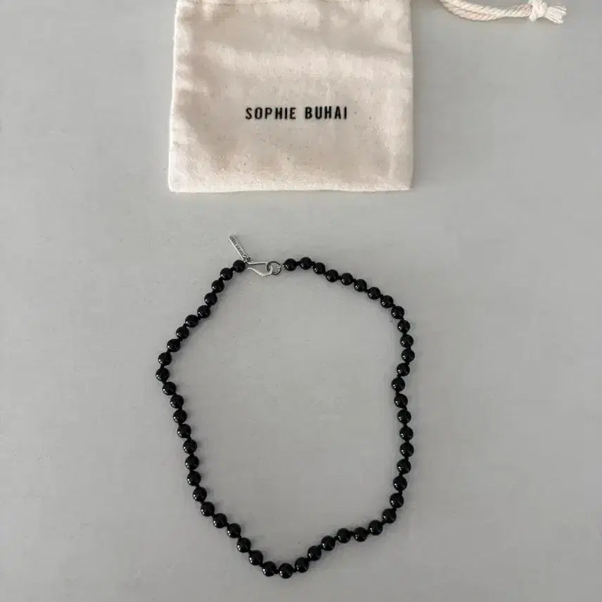 [BUNJANG] Sophy Bhuhi Black Onyx Necklace / 소피부하이 블랙 오닉스 목걸이 (정품)