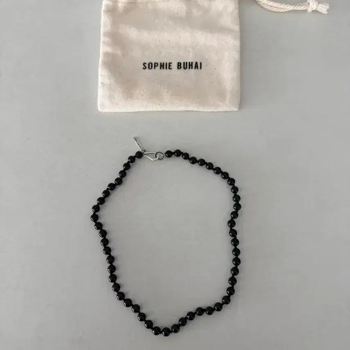[BUNJANG] Sophy Bhuhi Black Onyx Necklace / 소피부하이 블랙 오닉스 목걸이 (정품)