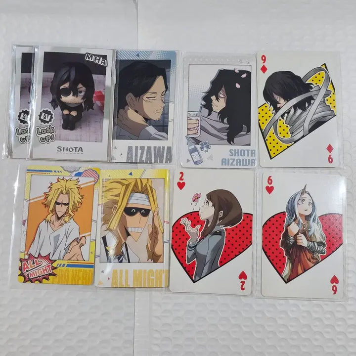 [BUNJANG] Aizawa Shota "My Hero Academia" Illustrated Card Set / 아이자와 쇼타 위주 스냅마이드 룩업 포카 원화 카드 세트 나히아