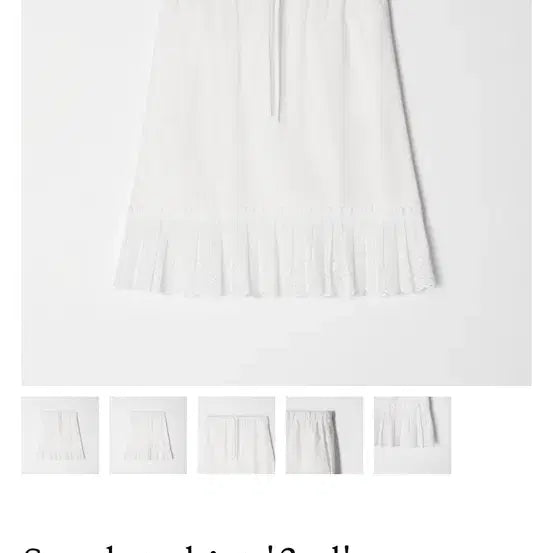 [BUNJANG] CELLI&amp;LYON Scarlet White Lace Midi Skirt / CELLI&amp;LYON 스칼렛 화이트 스커트 셀리앤리옹