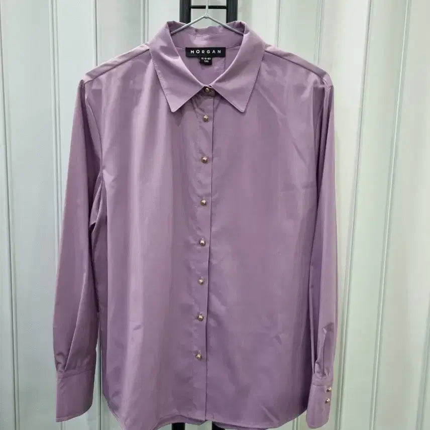 [BUNJANG] MORGAN Purple Shirt / MORGAN 모르간 보라색 셔츠