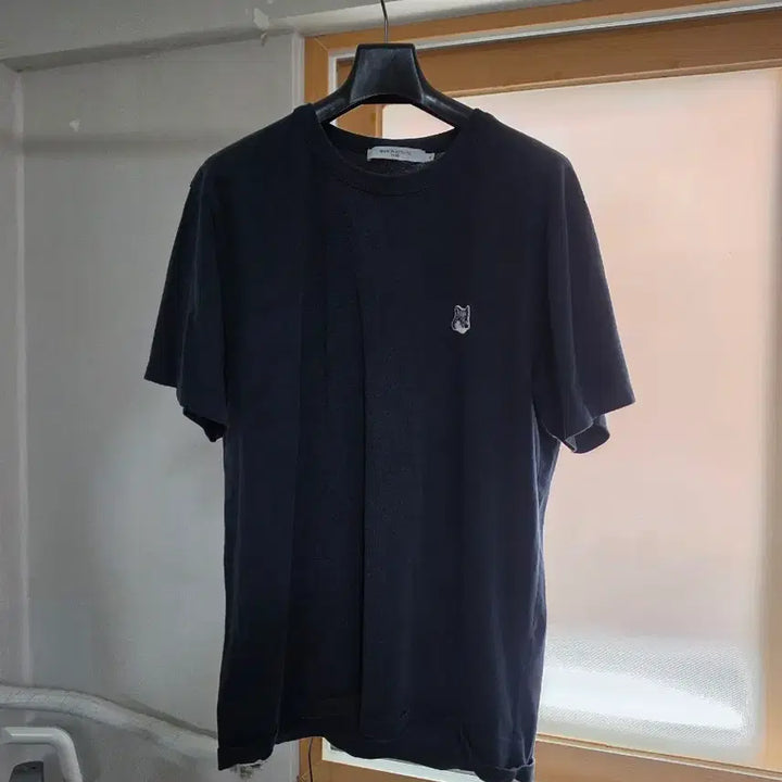 [BUNJANG] Maison Kitsuné Fox Head Comfort Shirt Navy / 메종키츠네 폭스헤드 컴포트 셔츠 네이비