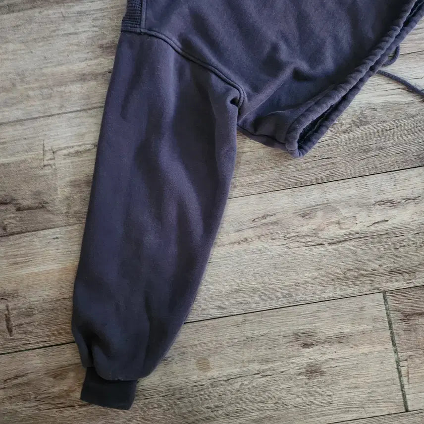 [BUNJANG] Mischief Rhombus Side Zip Crop Hoodie Purple / 미스치프 롬버스 사이드 집업 크롭 후드 퍼플 (사용감 많음)