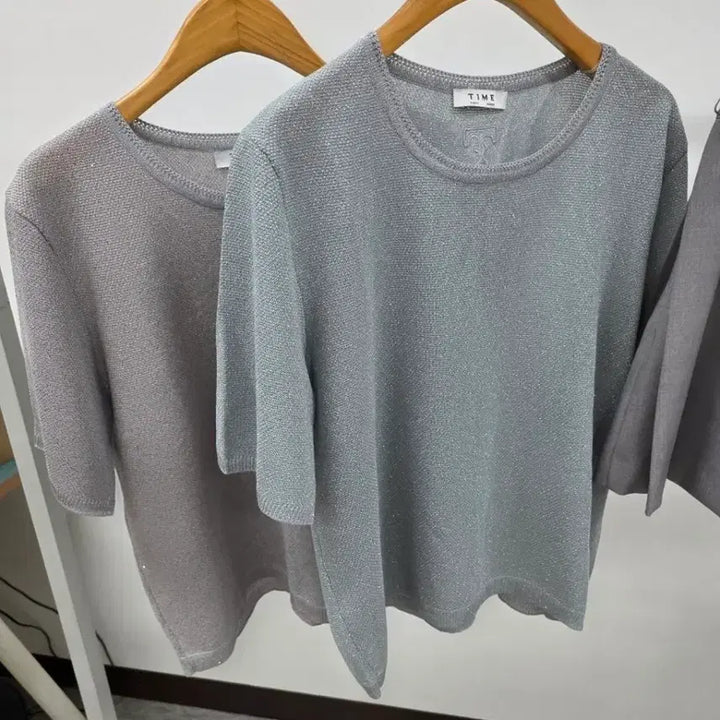[BUNJANG] Time Loose Fit Mesh Knit Short Sleeve Sweater / (@땡처리)타임 루즈핏 매쉬 니트 반팔 스웨터