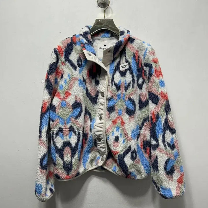 [BUNJANG] Abercrombie Fleece Jacket Pattern S / 아베크롬비 플리스 자켓 패턴 S