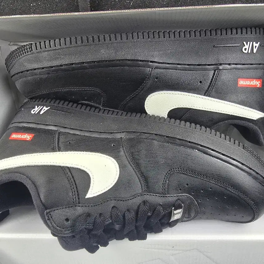 [BUNJANG] Nike Air Force 1 Supreme Black / 나이키 에어포스1 슈프림 블랙(265) 새상품