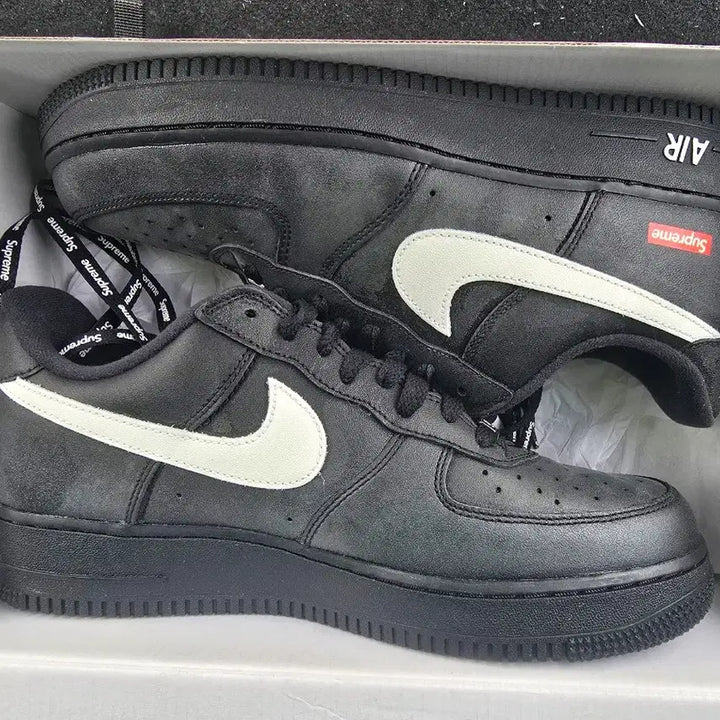 [BUNJANG] Nike Air Force 1 Supreme Black / 나이키 에어포스1 슈프림 블랙(265) 새상품
