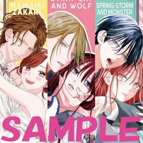 [BUNJANG] MitsuBachi Miyuki Long-haired Cat and Wolf Clear File Set / (미사용) 길고양이와늑대 봄의폭풍과몬스터 클리어파일 5종 L홀더