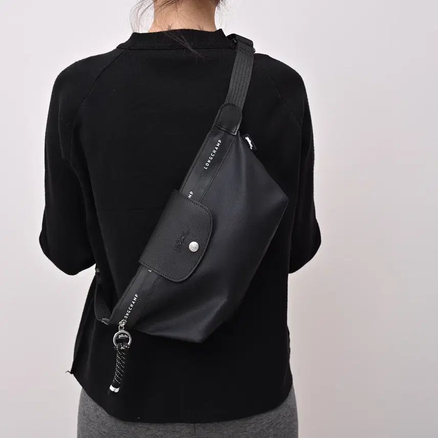 [BUNJANG] Longchamp Shoulder Bag Black Nylon Men&