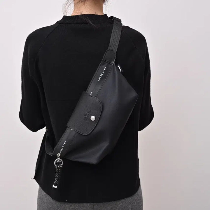 [BUNJANG] Longchamp Shoulder Bag Black Nylon Men&