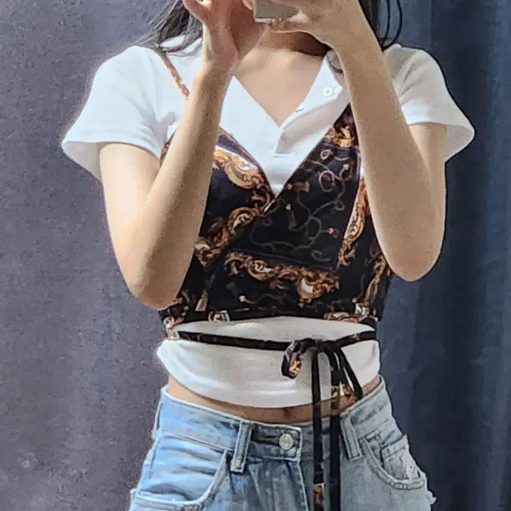 [BUNJANG] Elegant Wrap Bustier / 고급스러운 분위기 랩 뷔스티에