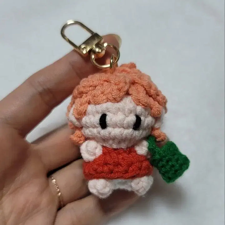 [BUNJANG] Handmade Ponyo Crochet Keyring / 핸드메이드 뜨개 포뇨 키링