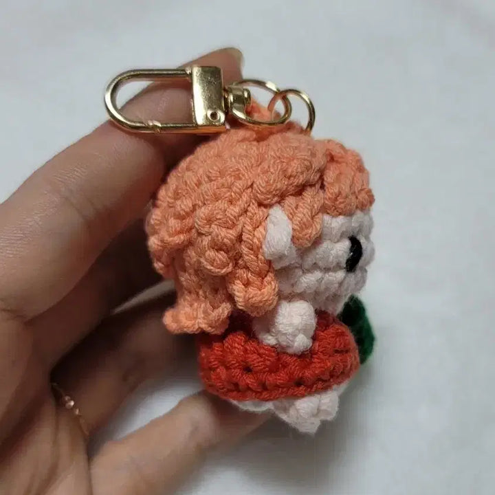 [BUNJANG] Handmade Ponyo Crochet Keyring / 핸드메이드 뜨개 포뇨 키링