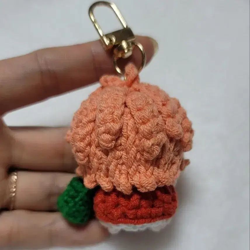 [BUNJANG] Handmade Ponyo Crochet Keyring / 핸드메이드 뜨개 포뇨 키링