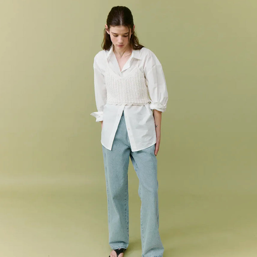 [BUNJANG] TheL Relaxed Fit Denim - Light Blue / 더릴 Relaxed fit denim_Light blue