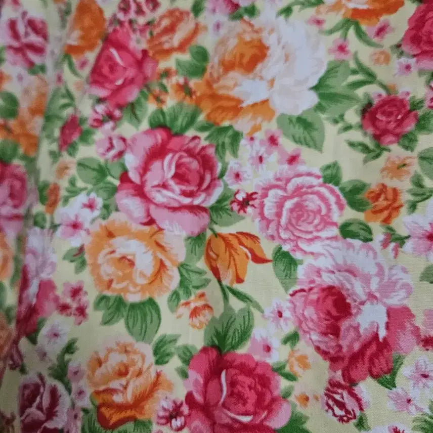 [BUNJANG] Vintage Handmade Floral Blouse / 빈티지 핸드메이드 블라우스