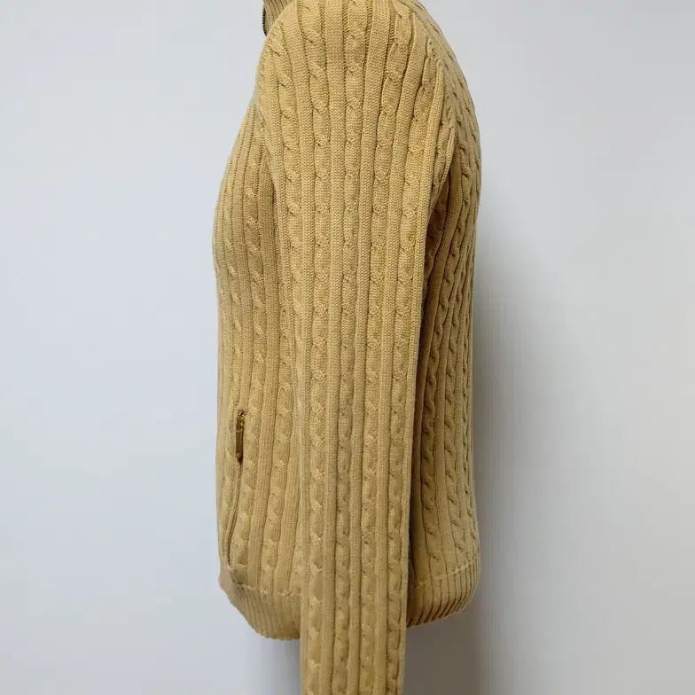 [BUNJANG] Lauren Ralph Lauren Cable Knit Zip-Up Jacket (L) / 로렌 랄프로렌 케이블(꽈배기) 니트 집업 자켓(L)