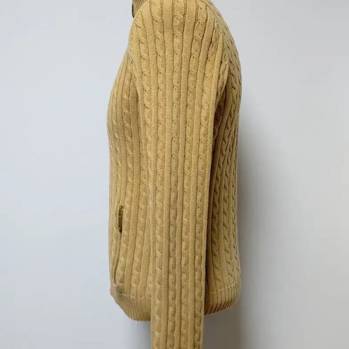 [BUNJANG] Lauren Ralph Lauren Cable Knit Zip-Up Jacket (L) / 로렌 랄프로렌 케이블(꽈배기) 니트 집업 자켓(L)