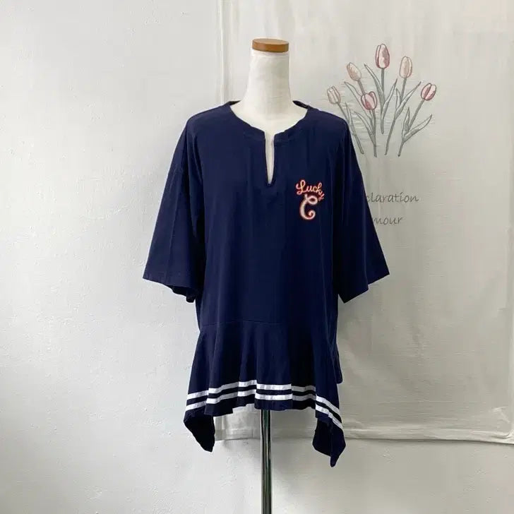[BUNJANG] Lucky Chouette Sailor Design Short Dress / 럭키슈에뜨 세일러디자인 숏 원피스