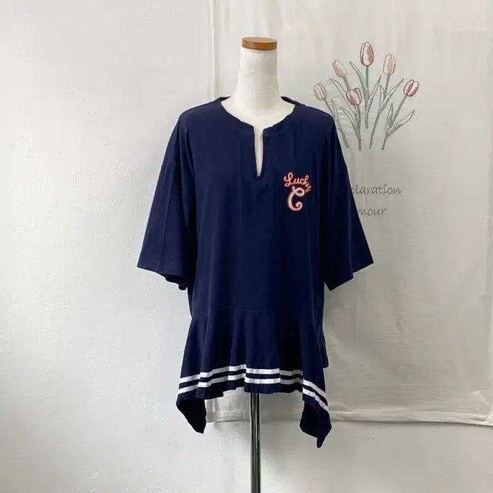 [BUNJANG] Lucky Chouette Sailor Design Short Dress / 럭키슈에뜨 세일러디자인 숏 원피스
