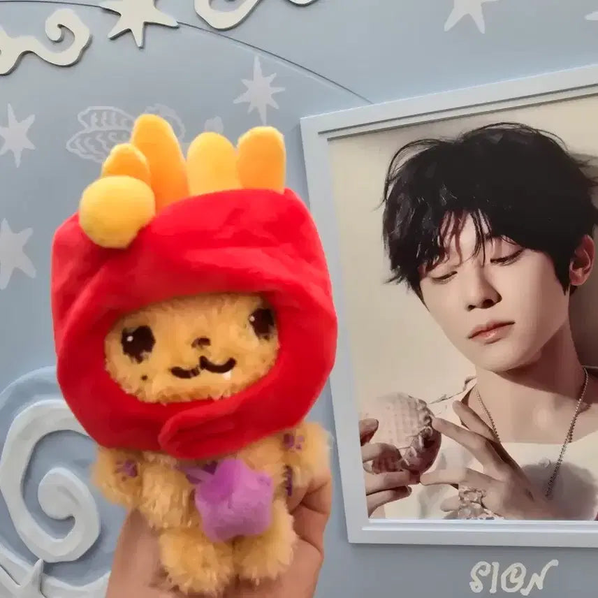 [BUNJANG] NCT WISH U-SEE Potato Hat Pocket WISHDOLL Bubble Cat / [2차]엔시티위시 유우시 포테이토 모자 포켓 위시돌 버블냥