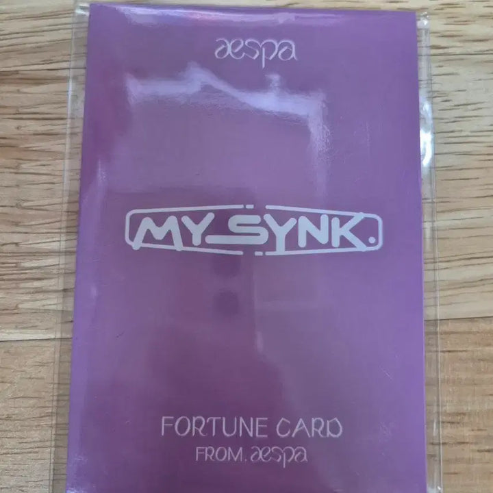 [BUNJANG] AESPA MY SYNK Fortune Scratch Card / (미개봉)AESPA 에스파 MY S YNK 포춘스크래치카드