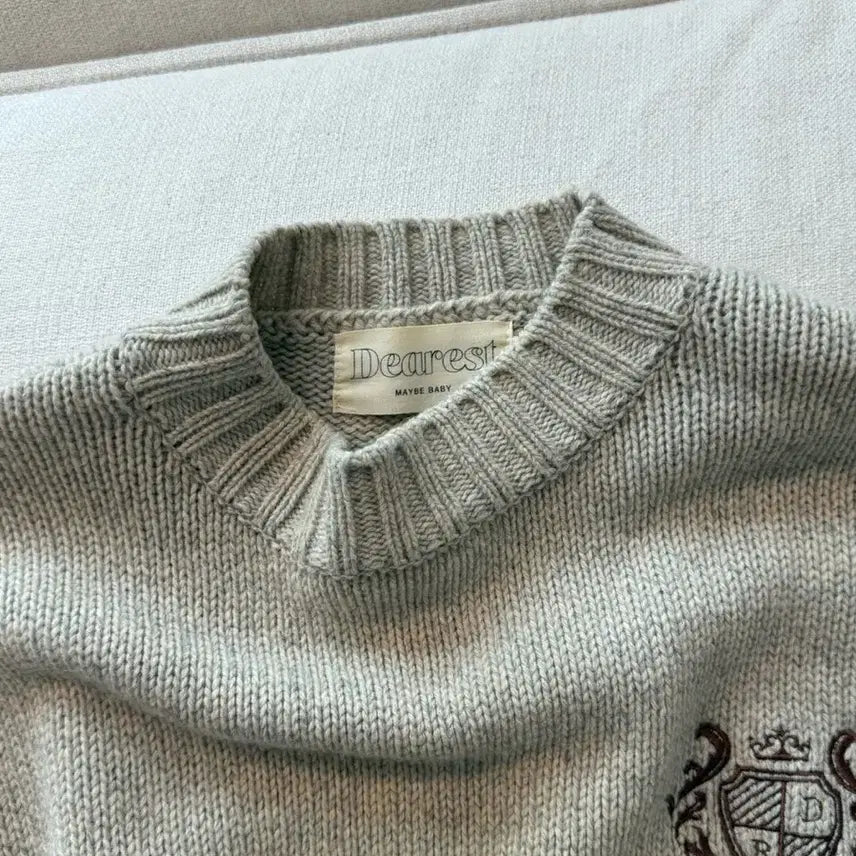 [BUNJANG] Maybe Baby Ivory Knit Sweater / 메이비베이비 아이보리 니트 스웨터