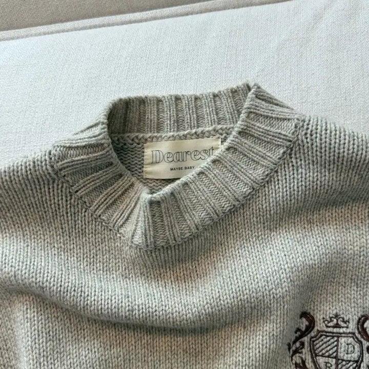 [BUNJANG] Maybe Baby Ivory Knit Sweater / 메이비베이비 아이보리 니트 스웨터