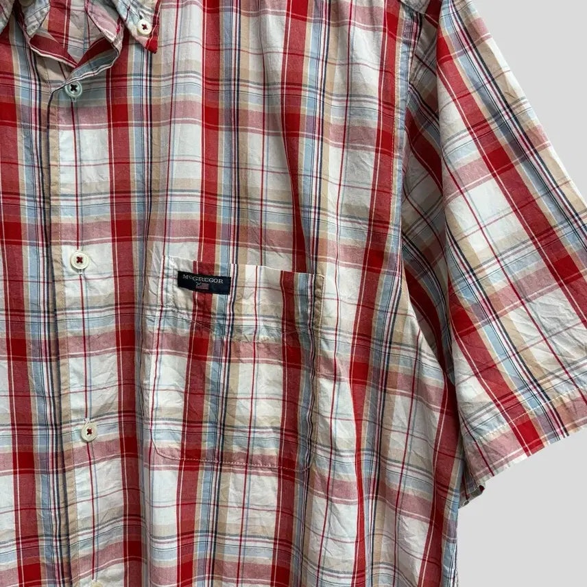 [BUNJANG] McGREGOR Checked Short Sleeve Shirt Size L / (L)McGREGOR 맥그리거 체크 반팔셔츠