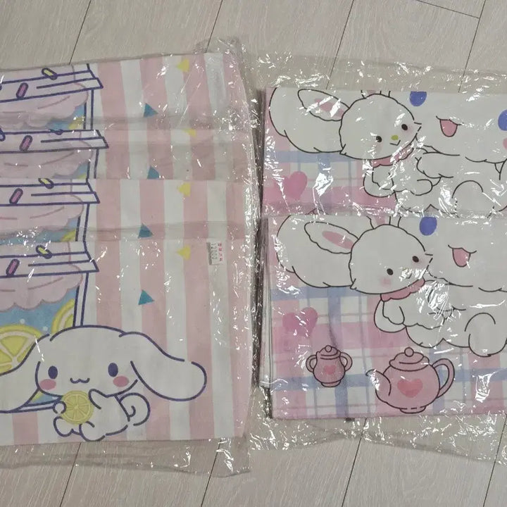 [BUNJANG] Sanrio Cinnamoroll Canvas Shoulder Eco Bag Bundle Set / 산리오 시나모롤 캔버스 숄더 에코백 6개 세트