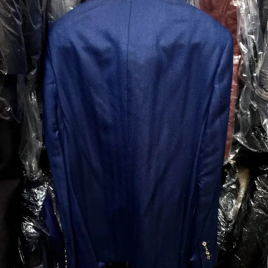 [BUNJANG] Vanhart di Albazar Ariston Royal Navy-blue Herringbone Suit / 반하트 디 알바자/이태리 아리스톤 로얄 플란넬 울 헤링본 수트/100