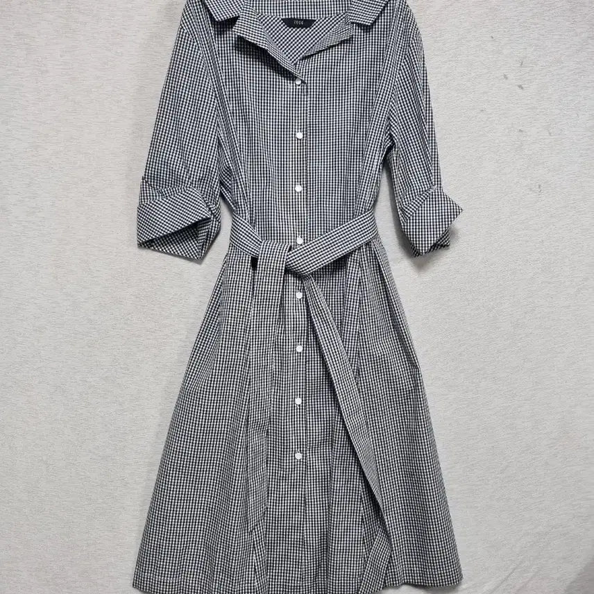 [BUNJANG] Juke Gingham Check Midi Dress / ㅡ 쥬크 봄여름가을 원피스 여55-슬66ㅡ0401