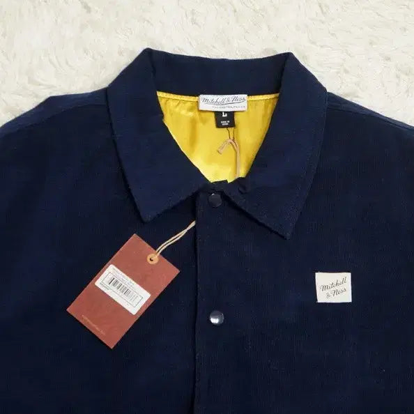 [BUNJANG] Mitchell &amp; Ness Essential Corduroy Coach Jacket / [L] 미첼앤네스 에센셜 레전더리 코듀로이 코치자켓