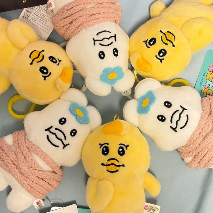 [BUNJANG] Um Pochamu Kimimaro Keyring and Plush Set / 음뽀챠무 키미마로 키링 인형 정품 새상품 밧줄 빤쮸토끼 오빤츄