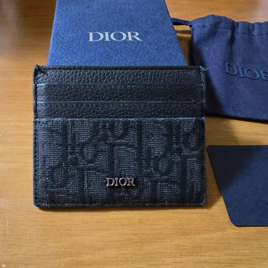 [BUNJANG] Dior Oblique Black Reversible Cardholder / 디올 오블리크 블랙 양면 카드지갑