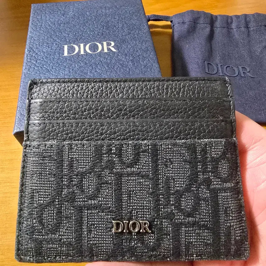[BUNJANG] Dior Oblique Black Reversible Cardholder / 디올 오블리크 블랙 양면 카드지갑