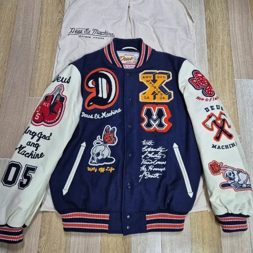 [BUNJANG] Deus Ex Machina Varsity Jacket / 데우스 엑스 마키나 바시티 자켓