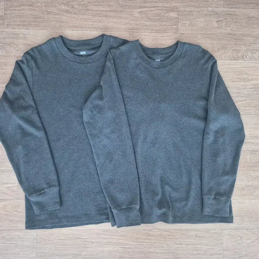 [BUNJANG] Uniqlo Long Sleeve T-shirt (Charcoal, Size S) / 무배) 유니클로 s 긴팔티 차콜색