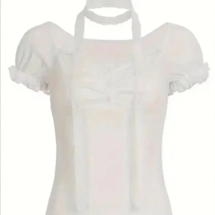 [SOLD OUT] 화이트 반팔 블라우스