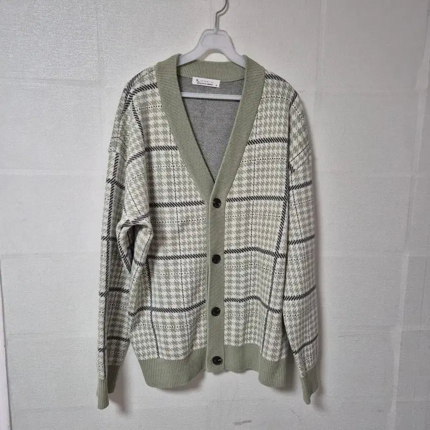 [BUNJANG] H_ESSENTIAL Check Cardigan XL / 남성105)H_ESSENTIAL 체크 가디건 XL