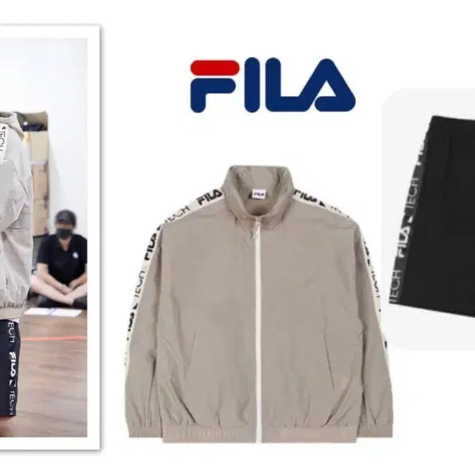 [SOLD OUT] BTS 방탄소년단 석진 휠라 Fila 바람막이 자켓 M 사이즈 손민수