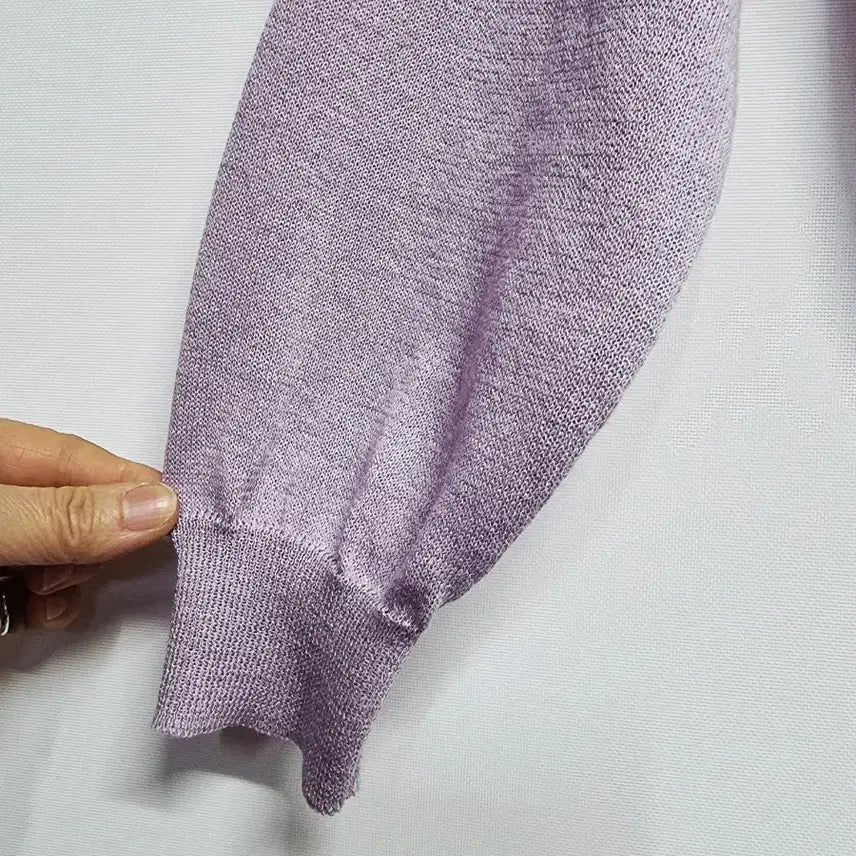 [BUNJANG] Vintage Purple V-Neck Knit Cardigan / 빈티지 퍼플 브이넥 니트 가디건