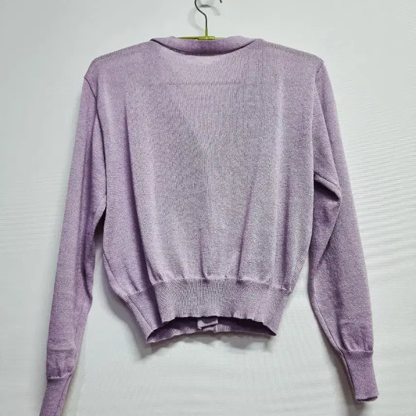 [BUNJANG] Vintage Purple V-Neck Knit Cardigan / 빈티지 퍼플 브이넥 니트 가디건