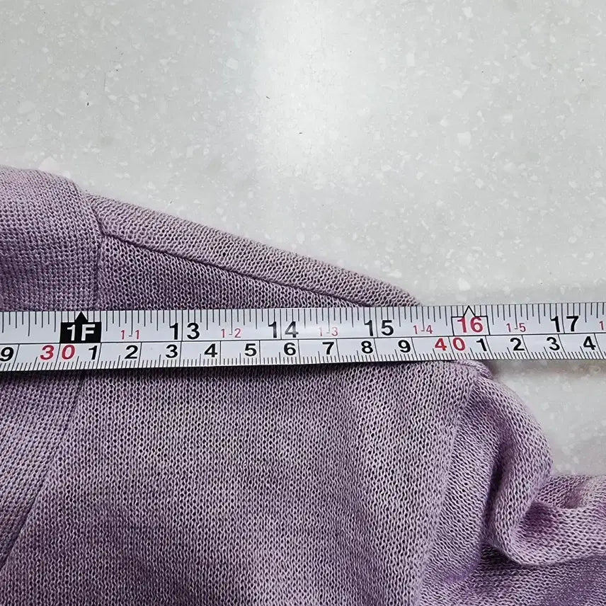 [BUNJANG] Vintage Purple V-Neck Knit Cardigan / 빈티지 퍼플 브이넥 니트 가디건