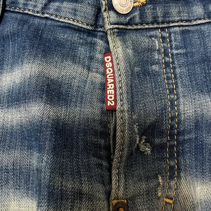 [BUNJANG] Dsquared2 Denim Jeans (Size 50) / 디스퀘어드2 Dsquared2 데미지 워싱 데님 청바지 50사이즈