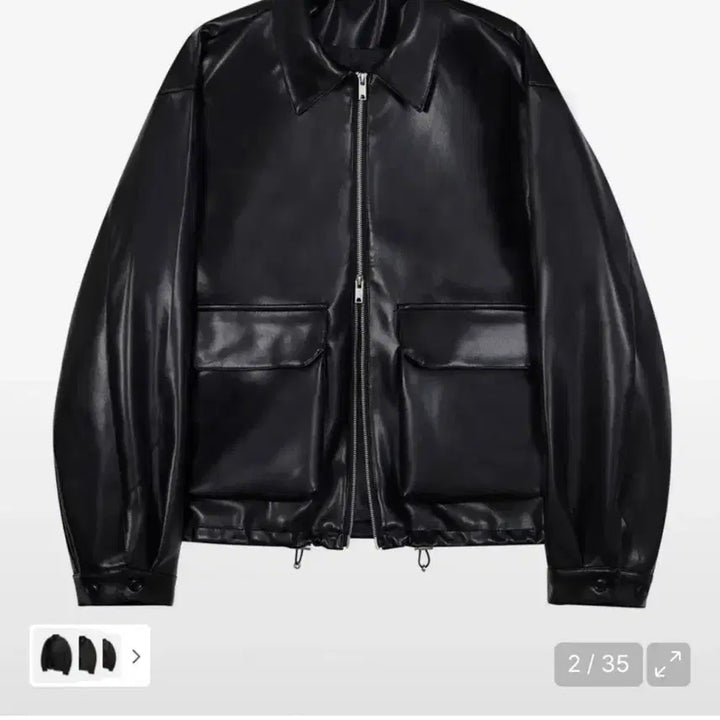 [BUNJANG] Ironic Porno Leather Jacket Black M / 아이러니포르노 레더자켓 블랙 M